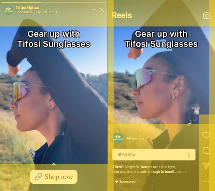 Meta safe zone guardrails for Stories and Reels placements